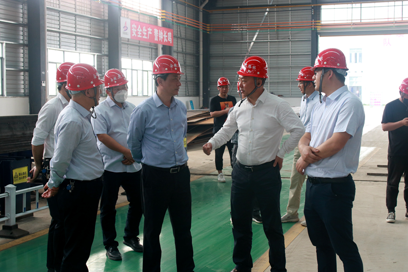 蕪湖市住建局黨委書記、局長朱發(fā)沐一行到安徽建工鋼構(gòu)智能制造有限公司調(diào)研2